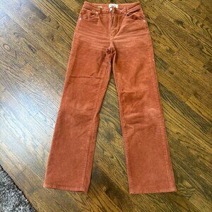 Rolla's Corduroy Straight in Brick